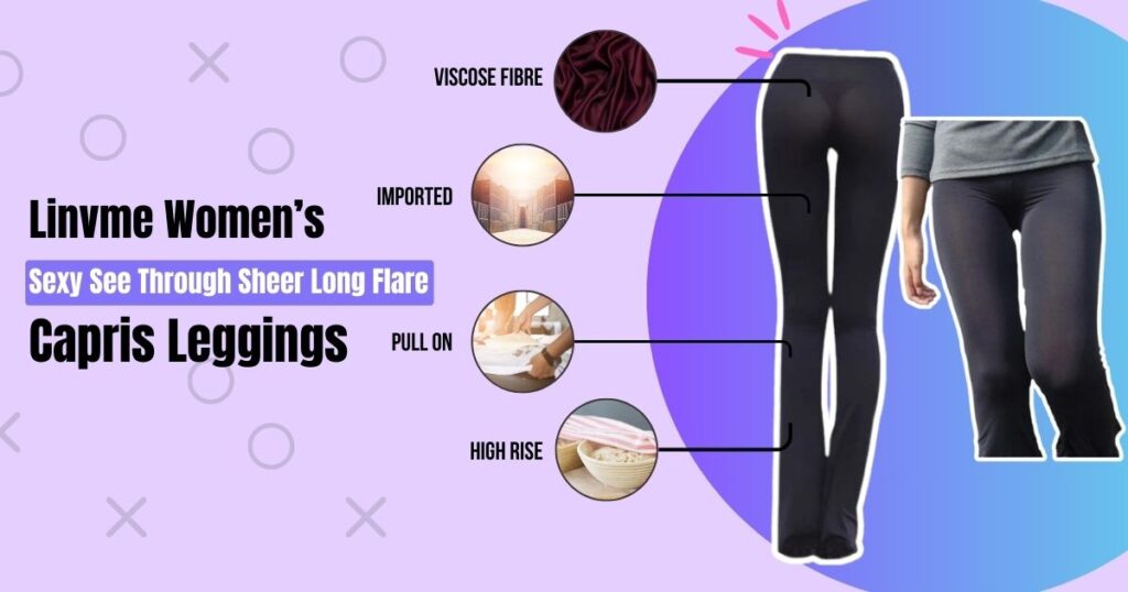 LinvMe Women's Sexy See Through Sheer Tight Pants Nylon Legging